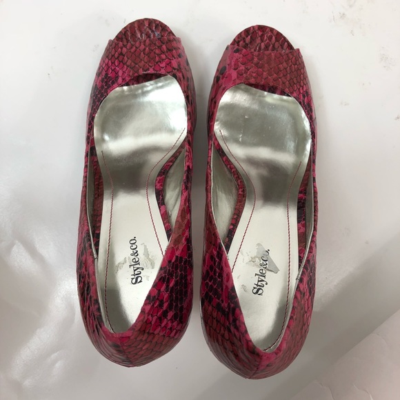 Style & Co pink dress sandals size 8 - Picture 2 of 8